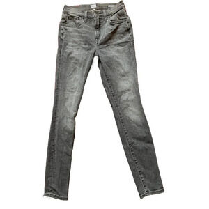 Edwin Jeans Candice 10” high rise skinny Grey Rinse denim jeans size 25